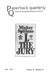 Paperback Quarterly (Vol. 2 No. 3) Fall 1979 by Billy C. Lee, Charlotte Laughlin, Mickey Spillane