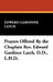 Prayers Offered By the Chaplain Rev. Edward Gardiner Latch, D.D., L.H.D. by Edward Gardiner Latch