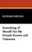 Something of Myself: For My Friends Known and Unknown by Rudyard Kipling