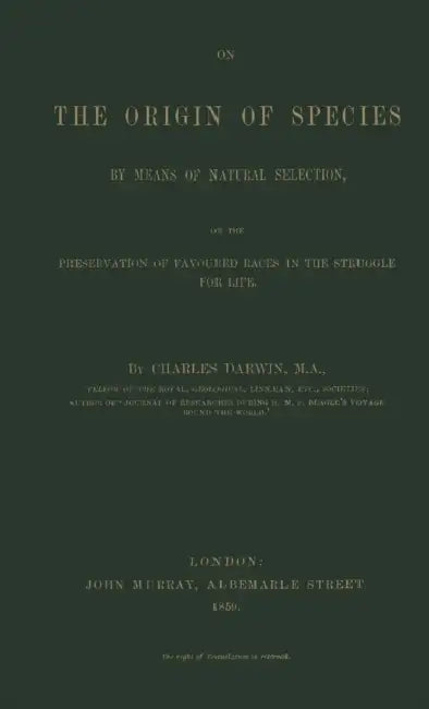 On the Origin of Species by Charles Darwin