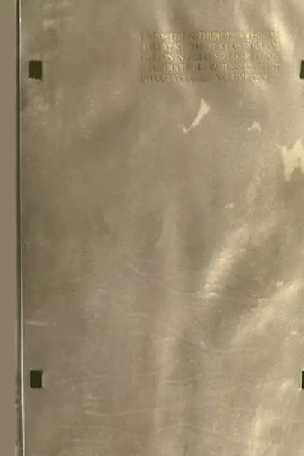 Le Morte Darthur: the Book of King Arthur and of his Noble Knights of the Round Table [volume 1 of 4] by Thomas Malory