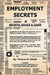 Employment Secrets by Thomas M. Schulz