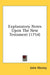 Explanatory Notes Upon The New Testament (1754) by John Wesley