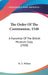 The Order Of The Communion, 1548: A Facsimile Of The British Museum Copy (1908) by H. a. Wilson