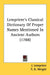 Lempriere's Classical Dictionary Of Proper Names Mentioned In Ancient Authors (1788) by J. Lempriere, F. A. Wright