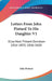 Letters From John Pintard To His Daughter V1: Eliza Noel Pintard Davidson 1816-1833; 1816-1820 by John Pintard