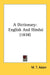 A Dictionary: English And Hindui (1838) by M. T. Adam