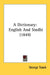 A Dictionary: English And Sindhi (1849) by George Stack