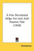 A Few Devotional Helps For Lent And Passion-Tide (1858) by Anonymous