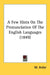 A Few Hints On The Pronunciation Of The English Languages (1849) by M. Ardor