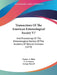 Transactions Of The American Entomological Society V7: And Proceedings Of The Entomological Section Of The Academy Of Natural Sciences (1879) by Charles a. Blake, E. T. Cresson, II Horn George