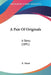 A Pair Of Originals: A Story (1891) by E. Ward