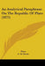 An Analytical Paraphrase On The Republic Of Plato (1875) by Plato, C. H. Hoole