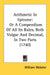 Arithmetic In Epitome: Or A Compendium Of All Its Rules, Both Vulgar And Decimal, In Two Parts (1740) by William Webster
