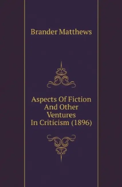 Aspects Of Fiction And Other Ventures In Criticism (1896) by Brander Matthews