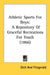 Athletic Sports For Boys: A Repository Of Graceful Recreations For Youth (1866) by Dick and Fitzgerald