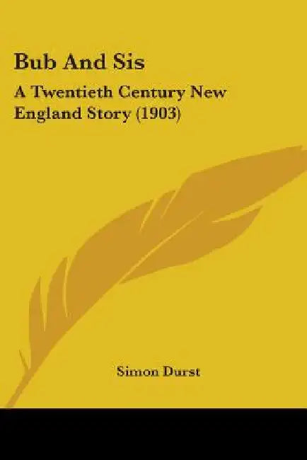 Bub And Sis: A Twentieth Century New England Story (1903) by Simon Durst