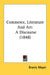Commerce, Literature And Art: A Discourse (1848) by Brantz Mayer