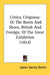 Critica Crispiana: Or The Boots And Shoes, British And Foreign, Of The Great Exhibition (1852) by James Dacres Devlin