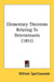 Elementary Theorems Relating To Determinants (1851) by William Spottiswoode