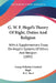 G. W. F. Hegel's Theory Of Right, Duties And Religion: With A Supplementary Essay On Hegel's Systems Of Ethics And Religion (1892) by Georg Wilhelm Friedrich Hegel, B. C. Burt