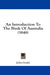 An Introduction To The Birds Of Australia (1848) by John Gould