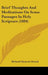 Brief Thoughts And Meditations On Some Passages In Holy Scripture (1884) by Richard Chenevix Trench