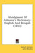 Abridgment Of Johnson's Dictionary: English And Bengali (1851) by Samuel Johnson, John Mendies