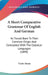 A Short Comparative Grammar Of English And German: As Traced Back To Their Common Origin And Contrasted With The Classical Languages (1894) by Victor Henry