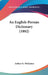 An English-Persian Dictionary (1882) by Arthur N. Wollaston