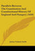 Parallels Between The Constitution And Constitutional History Of England And Hungary (1850) by Joshua Toulmin Smith