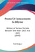 Poems Or Amusements In Rhyme: Written At Various Periods, Between The Years 1815 And 1845 (1845) by Paul Rodgers
