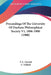 Proceedings Of The University Of Durham Philosophical Society V1, 1896-1900 (1900) by F. C. Garrett, C. Salkeld