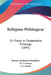 Relliquiae Philologicae: Or Essays In Comparative Philology (1895) by Herbert Dukinfield Darbishire, R. S. Conway, J. E. Sandys