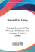 Penfold On Rating: Practical Remarks On The Principles Of Valuation For Purposes Of Rating (1884) by Charles Penfold, Alexander Glen