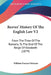 Reeves' History Of The English Law V2: From The Time Of The Romans, To The End Of The Reign Of Elizabeth (1879) by William Francis Finlason