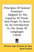 Principles Of General Grammar: Adapted To The Capacity Of Youth, And Proper To Serve As An Introduction To The Study Of Languages (1834) by Antoine Isaac Silvestre De Sacy, David Fosdick
