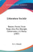 Litterature Sociale: Roman, Poesie, Victor Hugo, Zola, Paul Bourget, Clemenceau, J.-H. Rosny (1907) by M. -C Poinsot