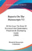 Reports On The Manuscripts V2: Of His Grace The Duke Of Buccleuch And Queensberry Preserved At Drumlanrig Castle (1903) by Historical Manuscripts Commission