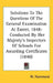 Solutions To The Questions Of The General Examination At Easter, 1848: Conducted By Her Majesty's Inspectors Of Schools For Awarding Certificates (184 by W. Hammond