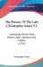 The Poems, Of The Late Christopher Smart V2: Consisting Of His Prize Poems, Odes, Sonnets, And Fables (1791) by Christopher Smart