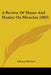 A Review Of Hume And Huxley On Miracles (1883) by Edmund Beckett