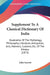 Supplement To A Classical Dictionary Of India: Illustrative Of The Mythology, Philosophy, Literature, Antiquities, Arts, Manners, Customs, Etc. Of The by John Garrett