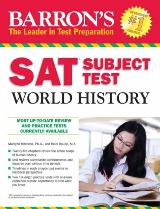 Barron'S Sat Subject Test World History  by M.A. Melega