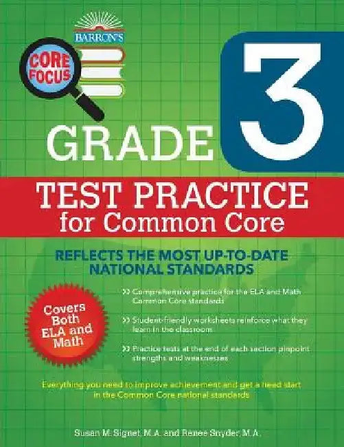 Core Focus Grade 3: Test Practice for Common Core by Barron's Educational Series