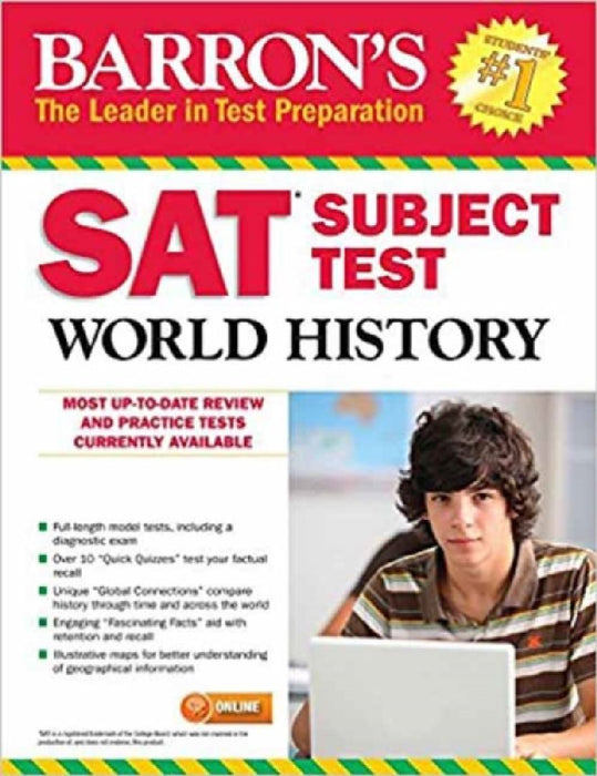 Barron's SAT Subject Test World History, 2nd Edition: With Bonus Online Tests by William Melega M. Ed