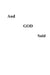And God Said by Curtice L. Rogers, Curtice L. Rogers