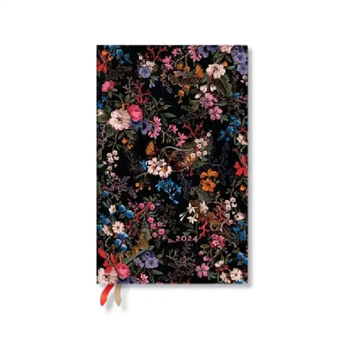 Floralia (William Kilburn) Maxi Vertical 12-month Dayplanner 2024 (Elastic Band Closure) by Paperblanks
