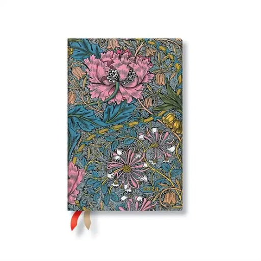Morris Pink Honeysuckle (William Morris) Mini 12-month Day-at-a-Time Dayplanner 2024 by Paperblanks