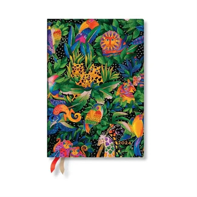 Jungle Song (Whimsical Creations) Midi 12-month Dayplanner 2024 by Paperblanks